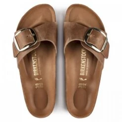 Birkenstock Women's Madrid Big Buckle Oiled Leather In Cognac (Narrow Width) -Birkenstock Store 1 0 1006525 top 1100x