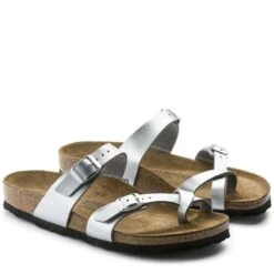 Birkenstock Mayari Birko-Flor In Silver -Birkenstock Store 1 0 1045 birkenstock mayari birko flor 71083 silver 3 1100x