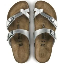 Birkenstock Mayari Birko-Flor In Silver -Birkenstock Store 1 0 1045 birkenstock mayari birko flor 71083 silver 4 1100x