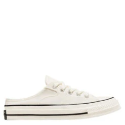 Converse Chuck 70 Mule Recycled Canvas In Egret/Egret/Black