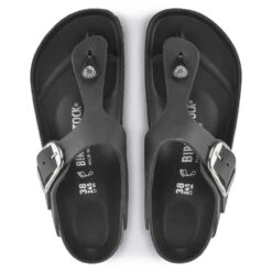 Birkenstock Women's Gizeh Big Buckle Oiled Leather In Black 6 Birkenstock Women's Gizeh Big Buckle Oiled Leather In Black -Birkenstock Store BI 1023334 2115 3 1100x