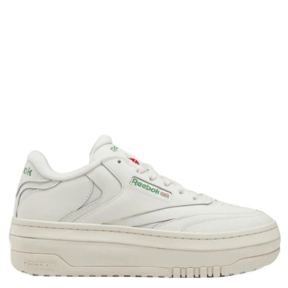 Reebok Women's Club C Extra In Chalk/Chalk/Glen Green 1 Reebok Women's Club C Extra In Chalk/Chalk/Glen Green