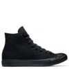Converse Chuck Taylor All Star Mono Canvas High Top In Black Monochrome