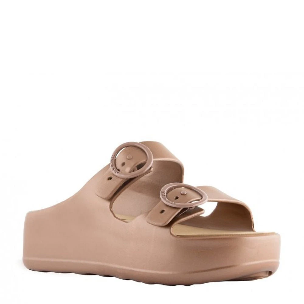 Lemon Jelly Women's Gaia Platform Slides In Brown 2 Lemon Jelly Women's Gaia Platform Slides In Brown - Image 2