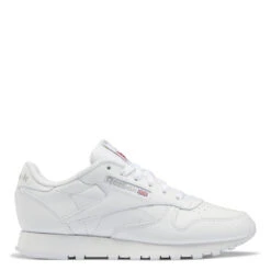Reebok Women's Classic Leather In Cloud White/Cloud White/Pure Grey 3