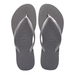 Havaianas Women's Slim Flip Flop In Steel Grey