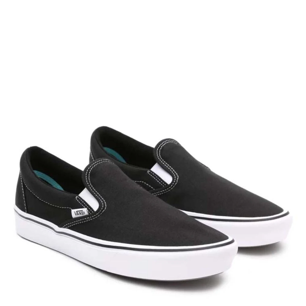 Vans ComfyCush Slip-On In Black/True White 2 Vans ComfyCush Slip-On In Black/True White - Image 2