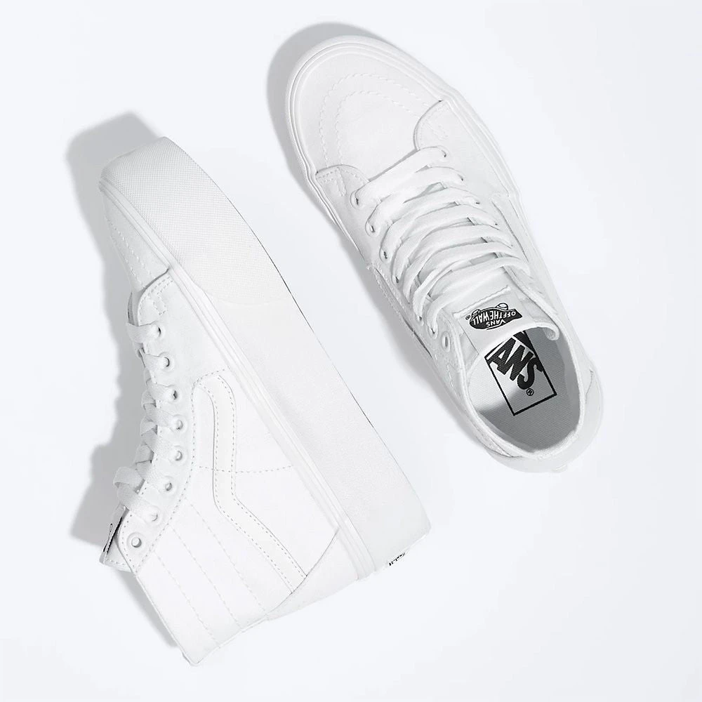 Vans Women's Sk8-Hi Tapered Stackform In True White 2 Vans Women's Sk8-Hi Tapered Stackform In True White - Image 2